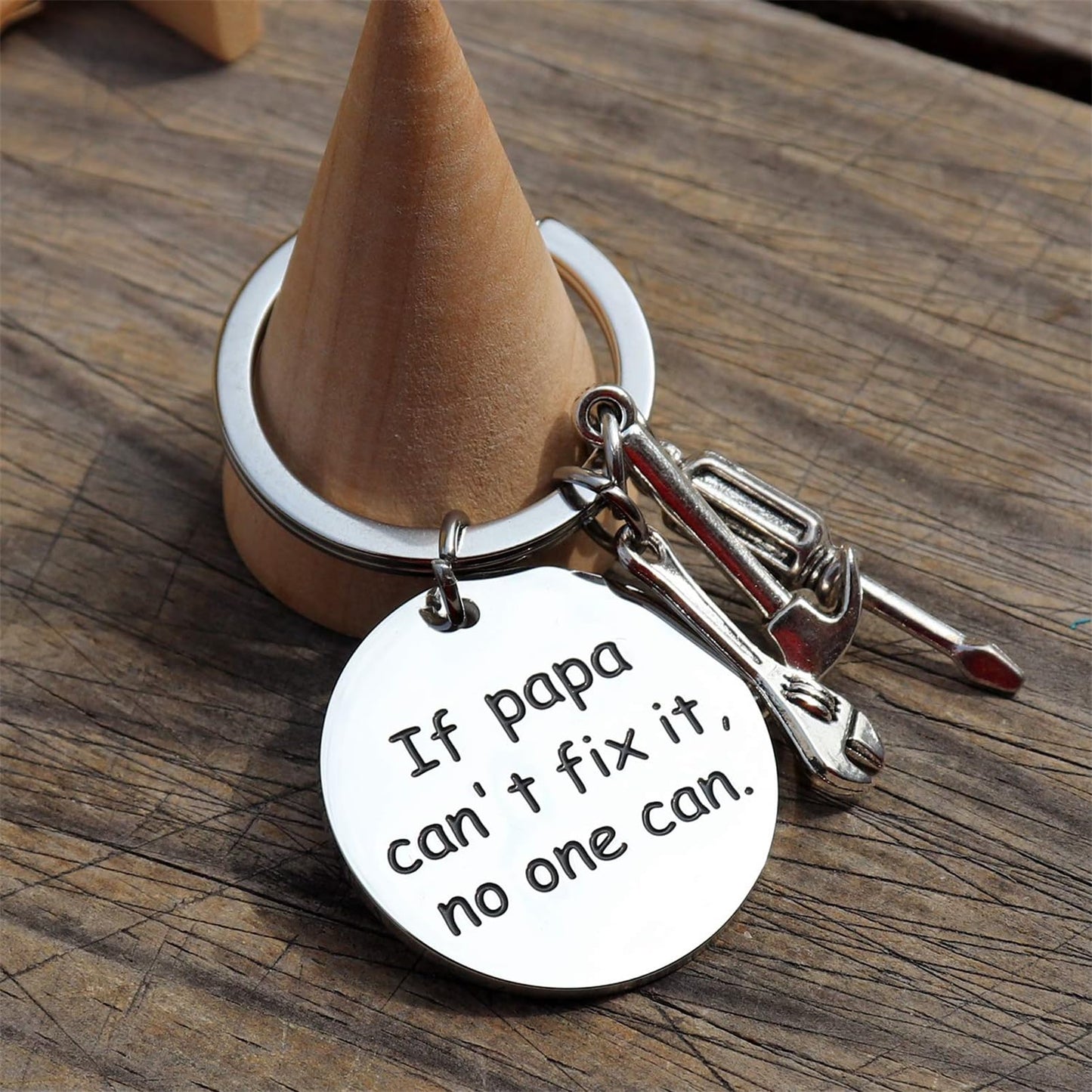 Papa Keychain from Grandson Granddaughter Funny Grandpa Key Chain from Grandkids Birthday Fathers Day Christmas Gifts