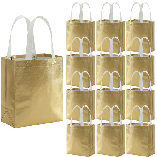 Tosnail 40 Pack 10 x 8 Inch Reusable Present Gift Bag, Medium Grocery Bags, Shopping Tote Bag for Weddings, Birthday, Party