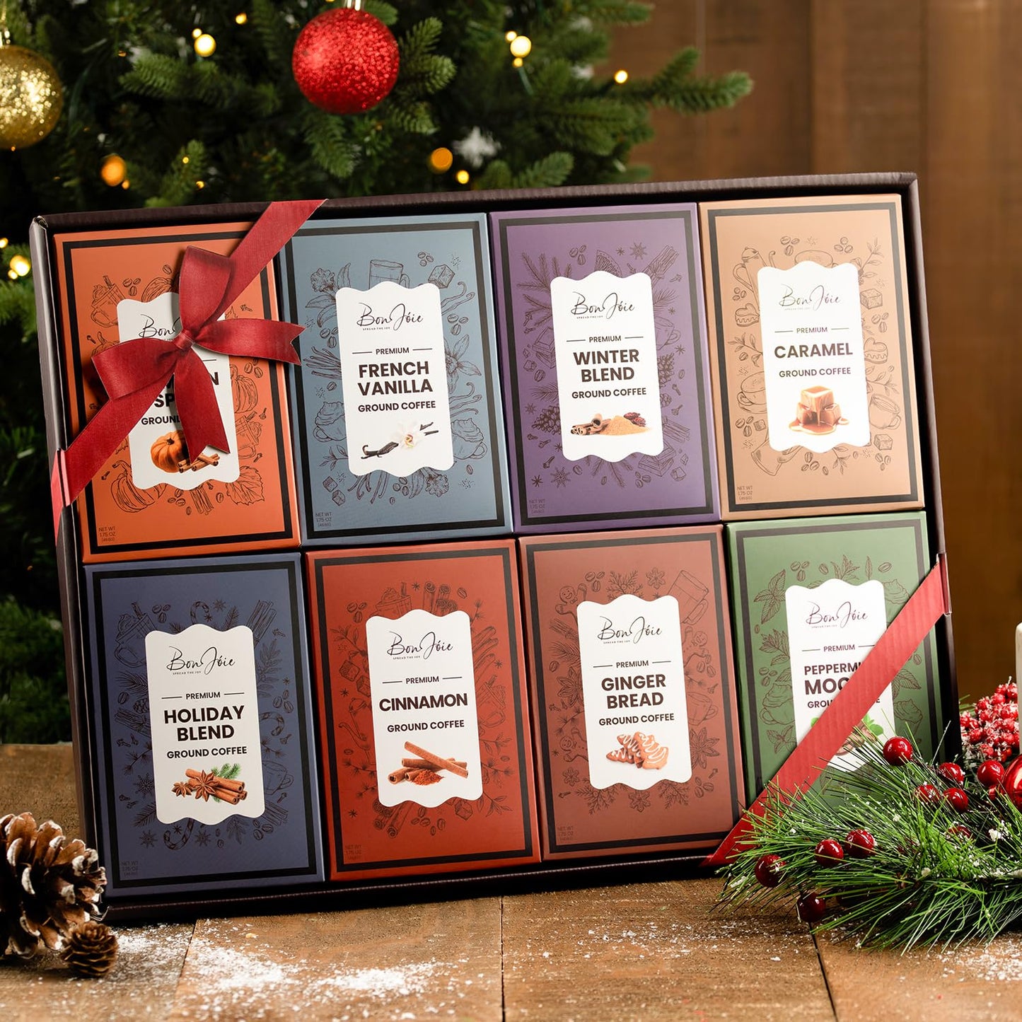 Coffee Gifts Set For Coffee Lovers - Ground Coffee Sampler Gift Set For Women & Men - Women Gift