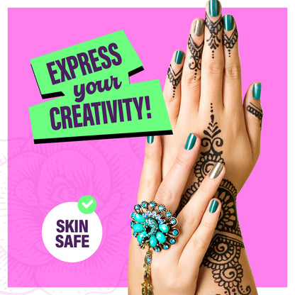 Pretty Me Temporary Tattoos Markers - Henna Body Tattoo Kit for Girls & Adults - Skin Pens for Teen Girl Gifts Trendy Stuff - 12 + Year Old - Cool Birthday Gift Ideas Teens 12 13 14 15 16 17 18 Tween