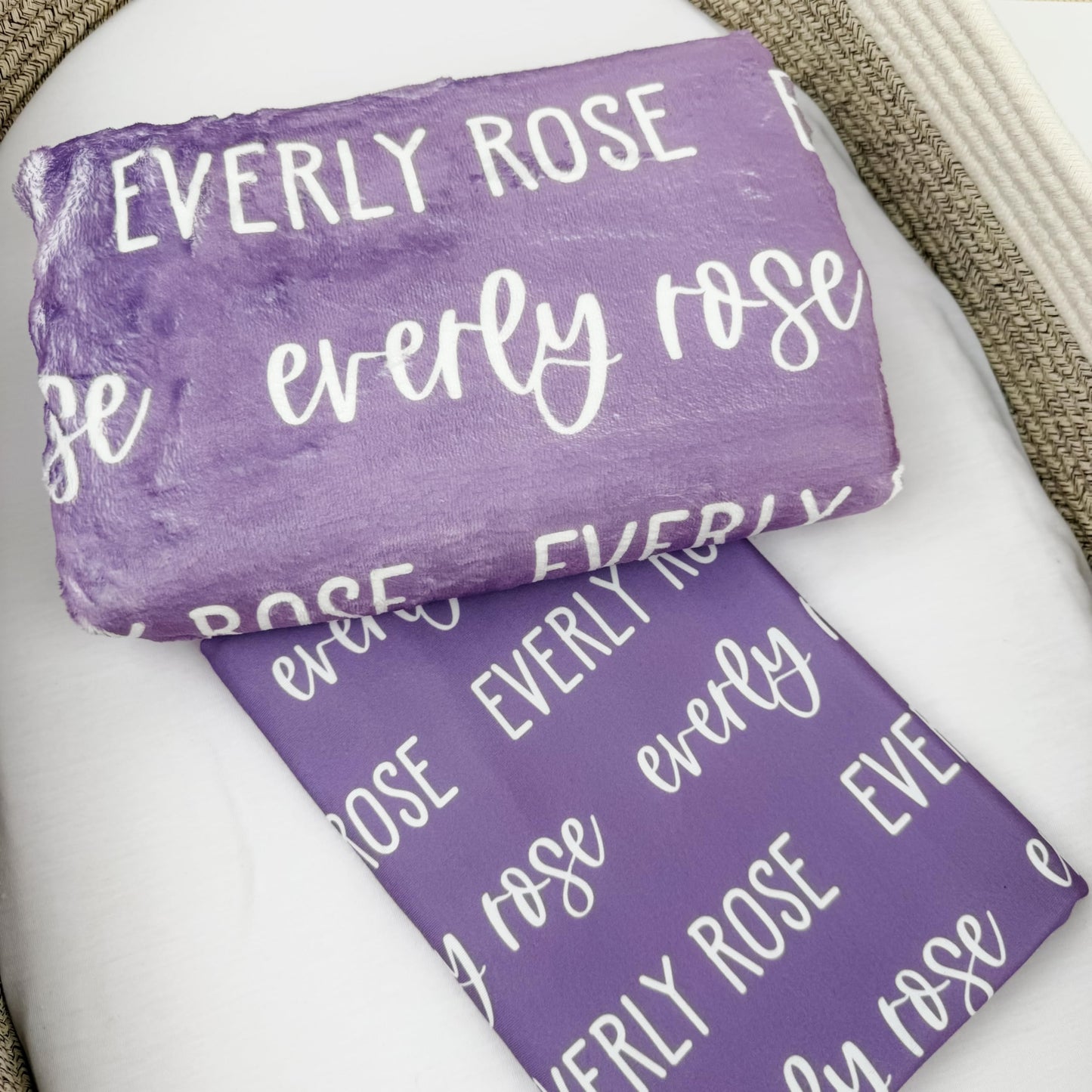 Personalized Baby Swaddle, Baby Name Sign for Hospital, Birth Announcement, Gender Reveal, Swaddles for Newborns, Baby Essentials, Blue Swaddles, (Swaddle Only)