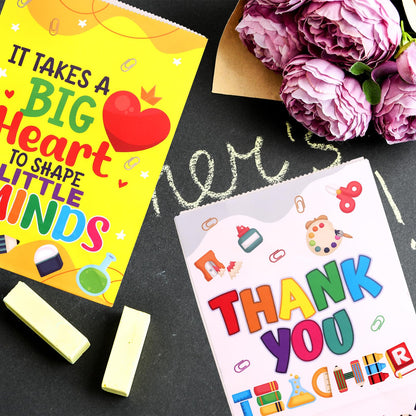 Fancy Land Teacher Appreciation Gift Bags 18 Pcs Thank You Teachers Goody Bags Party Favor Paper Bright Colorful
