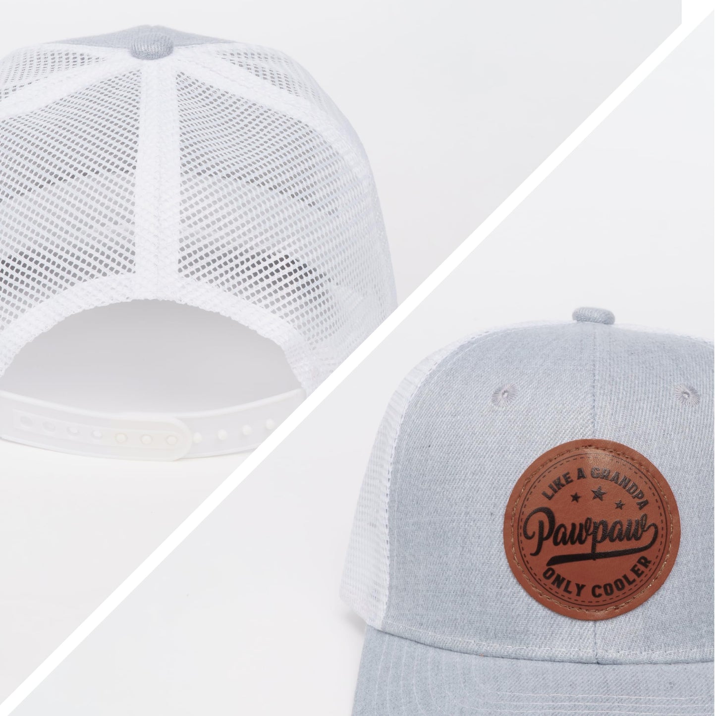 Men Hat Baseball Cap Christmas Fathers Day Birthday, Gifts for Men Trucker Grey Baseball Cap