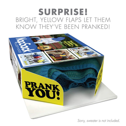 Prank-O Nap Sack Prank Gift Box – Funny Empty Gag Gift Packaging for White Elephant, Christmas & Office Parties, Hilarious Joke Gift Box to Hide Real Presents for Friends & Family