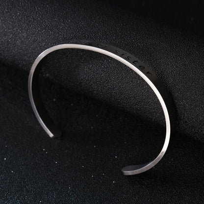 BESPMOSP Big Sis Middle Sis Little Sis Sister Cuff Bangle Bracelet Family Friend Gift for Women