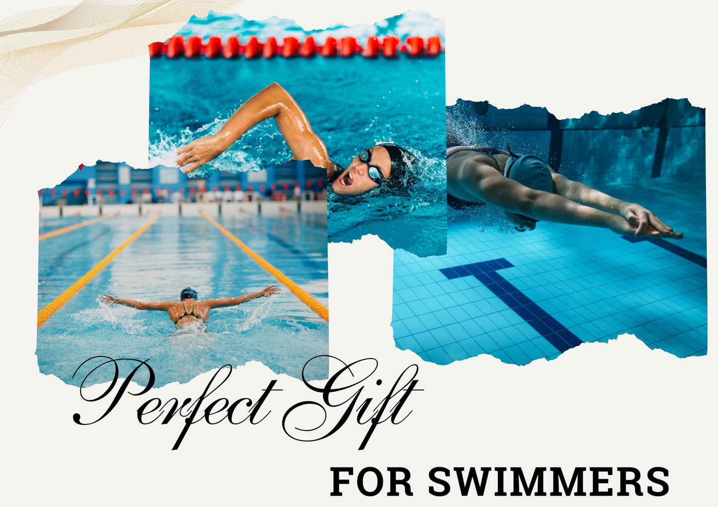 InnoBeta Swimming Gifts Ballpoint Pen Set of 4, Gifts for Swimmers on Birthday and Christmas