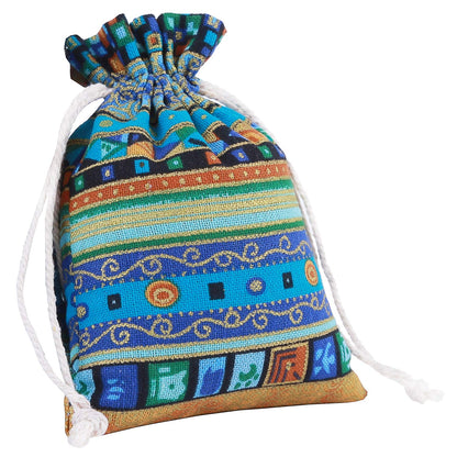 20 Pack Drawstring Gift Bag, Cotton Linen Jute Cloth Sack Muslin Bags for Wedding Party, Arts & Crafts Projects, Presents, Snacks & Jewelry,Christmas (4x5.5 inch)