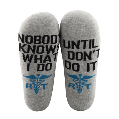 PXTIDY 1 Pair Lung Therapist Socks - Respiratory Therapy Socks for Pulmonology, RT Graduation or Nurse Gift