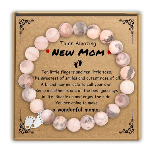 Sereney Preschool Kindergarten Graduation Gift for Girls, Birthday Gifts for Mom Grandma Daughter 1st New Mom Sister Step Mother, Pearl Bracelet as Beaded Bracelets for Wife Girlfriend Best Friends