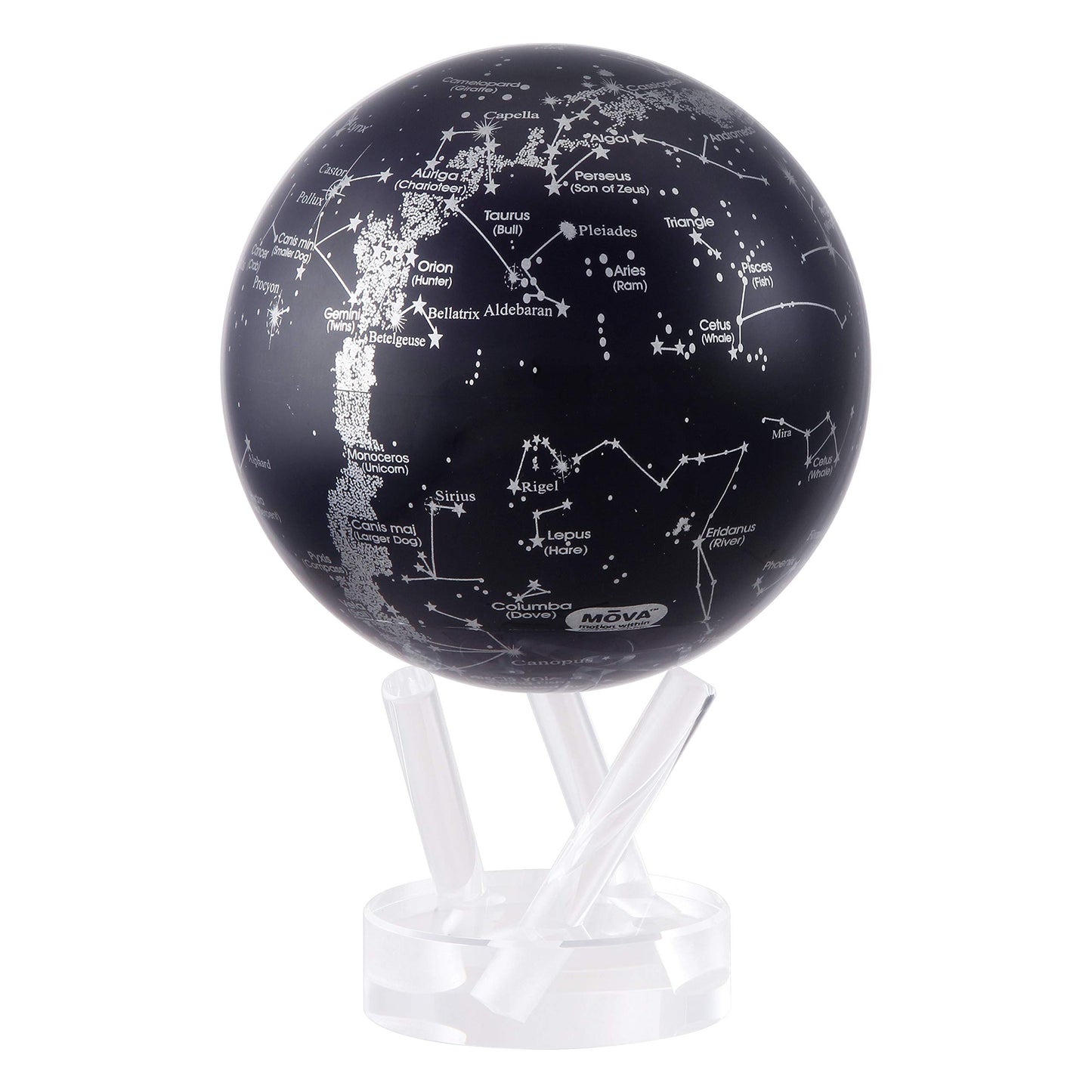 MOVA Globe - Constellations Classic (4.5") | Solar-Powered Star Map for Astronomy Lovers, No Batteries or Cords, Unique Desk Gift