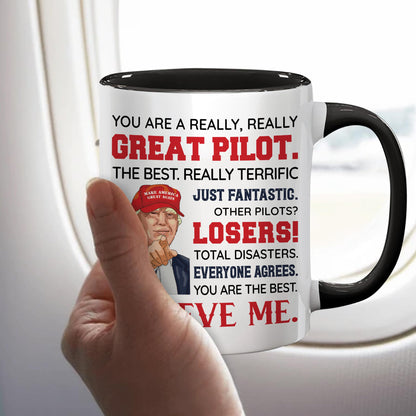 Pilot Coffee Mug 11oz, Pilot gifts for men, Pilot Gifts Idea for Birthday, Father's Day, Christmas Gifts, Pilot Gifts Aviation Men, Funny Airplane Gifts Men, Pilot Ceramic Mug