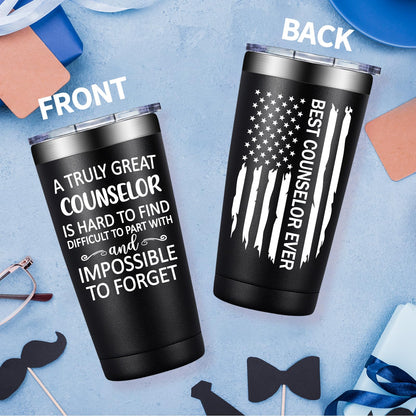 Counselor Appreciation Gifts for Men Women - School Counselors Gifts - Christmas Gift for Counselor - 20oz School Counselors Tumbler