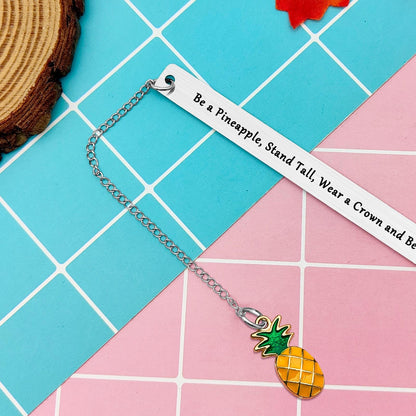 Inspirational Bookmark for Women Pineapple Gift for Women Encouragement Gifts for Daughter Sister Friend Pineapple Birthday Gifts for Women Bookmarks Gifts for Women Booklover