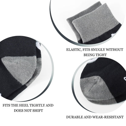 Jeasona 30th 40th 50th 60th 70th Birthday Gifts for Men Black Crew Cotton Socks
