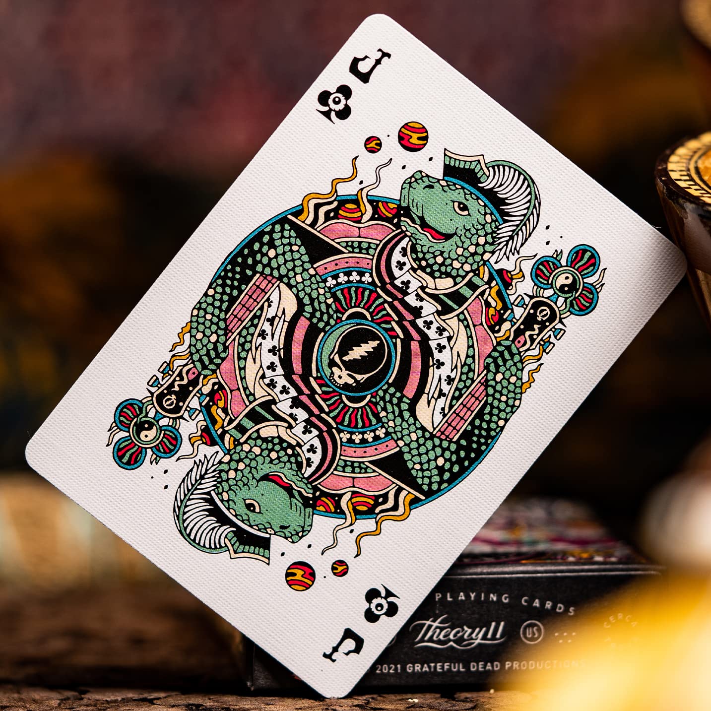 theory11 Grateful Dead Playing Cards Premium Deck with Iconic Band-Themed Artwork