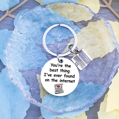 Long Distance Relationship Gifts for Men Women Him Her I Love You Gift for Boyfriend Husband Wife Girlfriend Best Thing I Found on The Internet Romantic Gift for Him Her