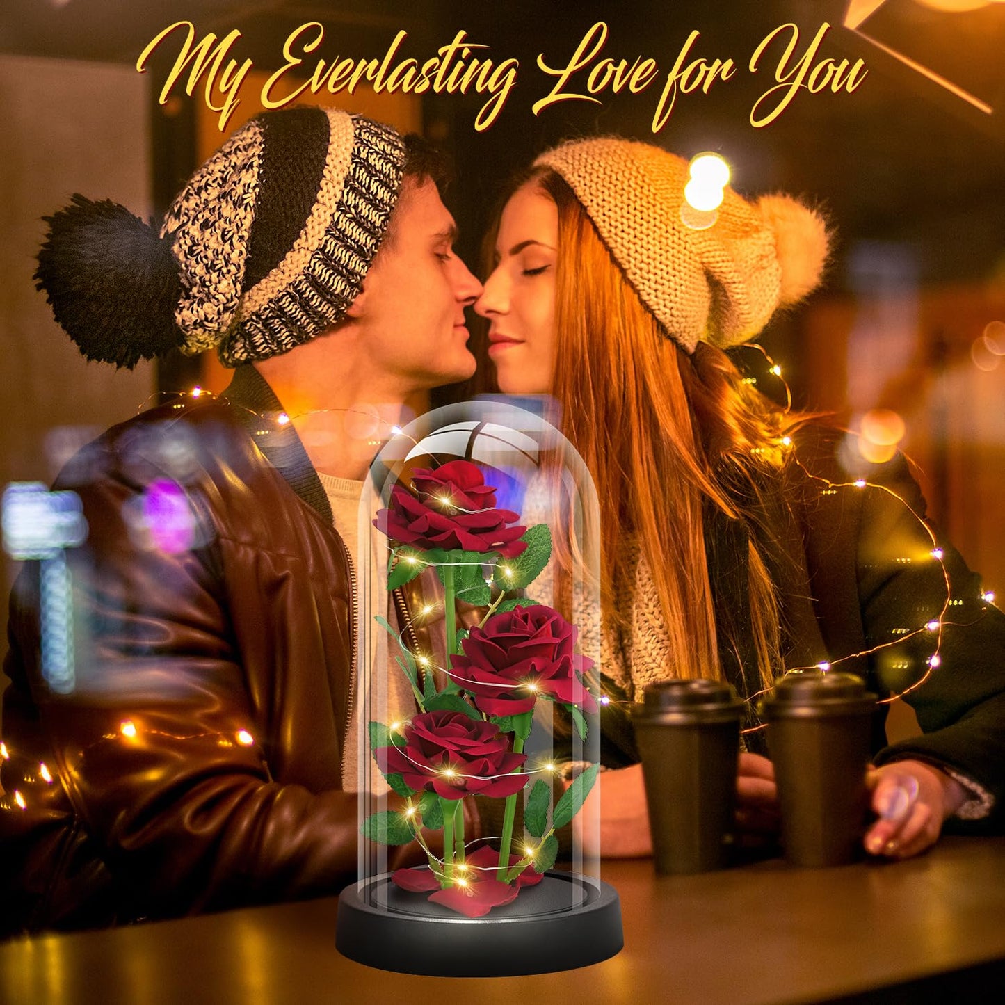 Glass Rose Mothers Day Flower Gifts for Mom from Daughter Son, Birthday Gifts for Women Mom Wife Girlfriend, Handmade Glass Roses Flowers Womens Gifts for, Anniversary, Womens Day, Mothers Day