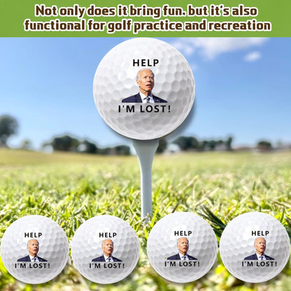 4 Pcs Funny Golf Balls for Birthday, Father’s Day Christmas Novelty Golfer Gift for Dad Coworkers Golfers Golf Lovers