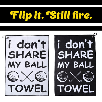 ZEETY Funny Golf Towel – Humorous Golf Towel for Golf Bags, Perfect Golf Gifts & Accessories for Men and Women Golfers