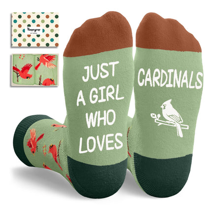 HAPPYPOP Gifts for Bird Lovers - Hummingbird Pigeon Peacock Owl Cardinal Butterfly Socks