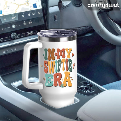 40Oz Tumbler for Singer Fans Perfect Swi- ftie Gifts for Women In My Swi- ftie Era Tumbler with Handle for Girls Music Fans Friends Besties Sisters