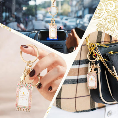 Islamic Keychain Gifts Bulk Plated Enamel Muslim Keychain Islamic Gifts for Women Men
