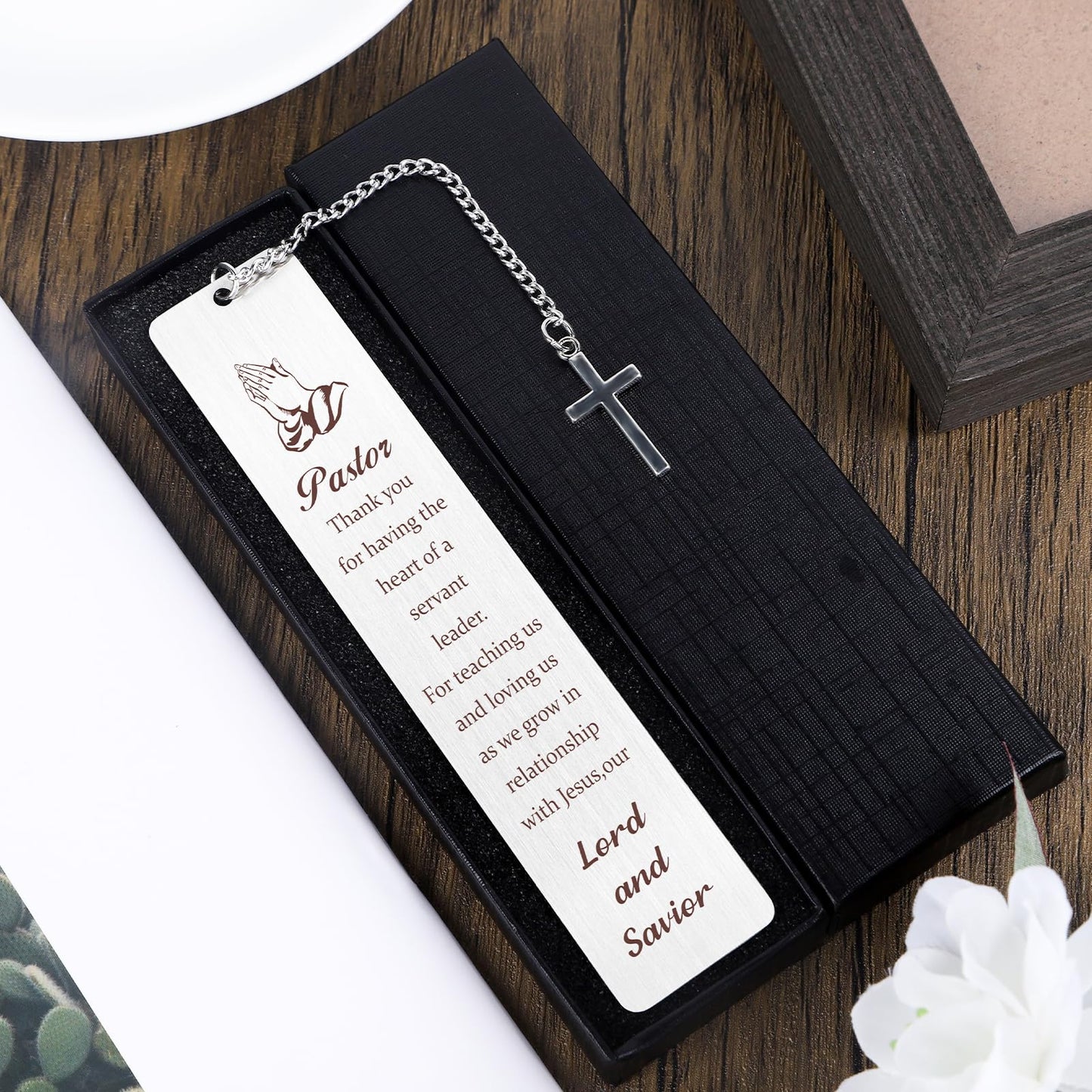 Metal Bookmarks - Pastor Appreciation Gifts for Men & Women - Religious Christian Gifts for Birthday, Thanksgiving & Christmas