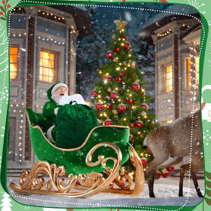 Shappy 2 Pcs Christmas Velvet Santa Gifts Bags 20 x 28 Inch Large Santa Gift Sack with Drawstring Christmas Gift Presents Bags for Xmas Present Toys Holiday Party Supplies(Green)