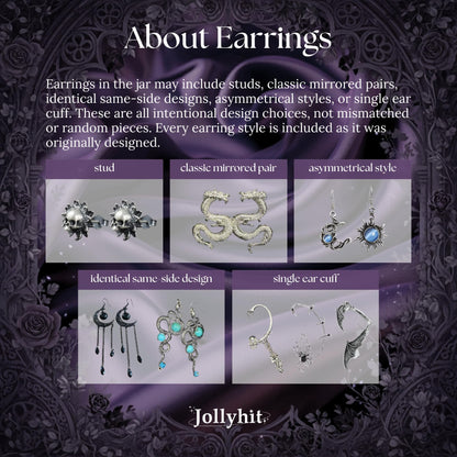 Gift-Ready Mystery Jewelry Jar 30PCS – Gothic, Witchy & Fairycore Costume Jewelry Set for Women, Includes Necklaces Earrings Rings Bracelets, Unique Mother’s Day or Birthday Gift for Her