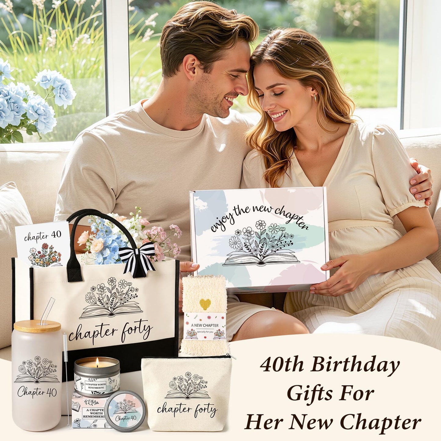 Giftota 40th Birthday Gifts Women, 40 Year Old Birthday Gifts for Women Happy 40th Birthday Gift for Women Gifts for 40th Birthday Woman Cool 40th Birthday Gift for Her New Chapter