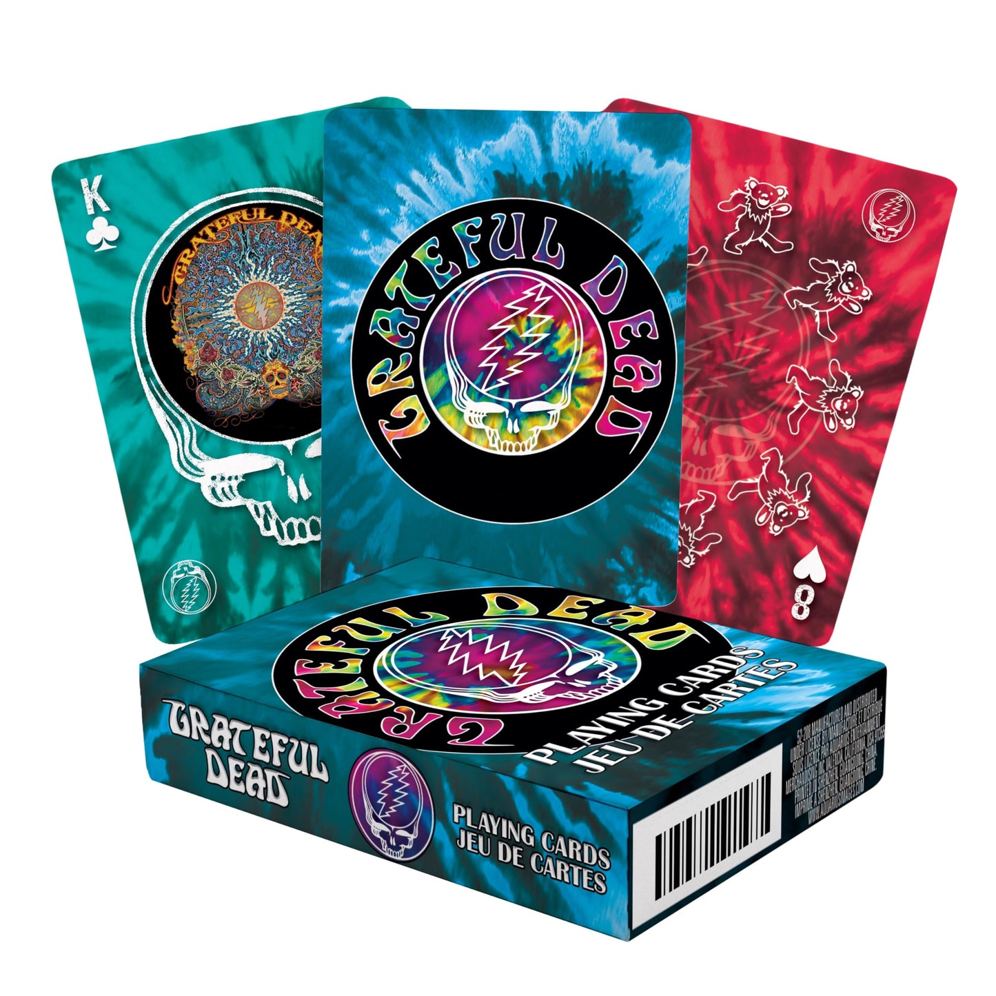 AQUARIUS Grateful Dead Playing Cards Standard Size – Themed Novelty Deck with 52 Unique Band Designs – Collectible Merchandise Gift for Teens and Adults