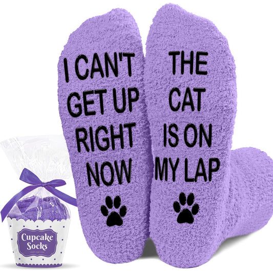 Funny Gifts For Men, Women – Fuzzy Cat Dog Sock For Dad Mom - Christmas Gifts, Stocking Stuffers for Animal Lovers
