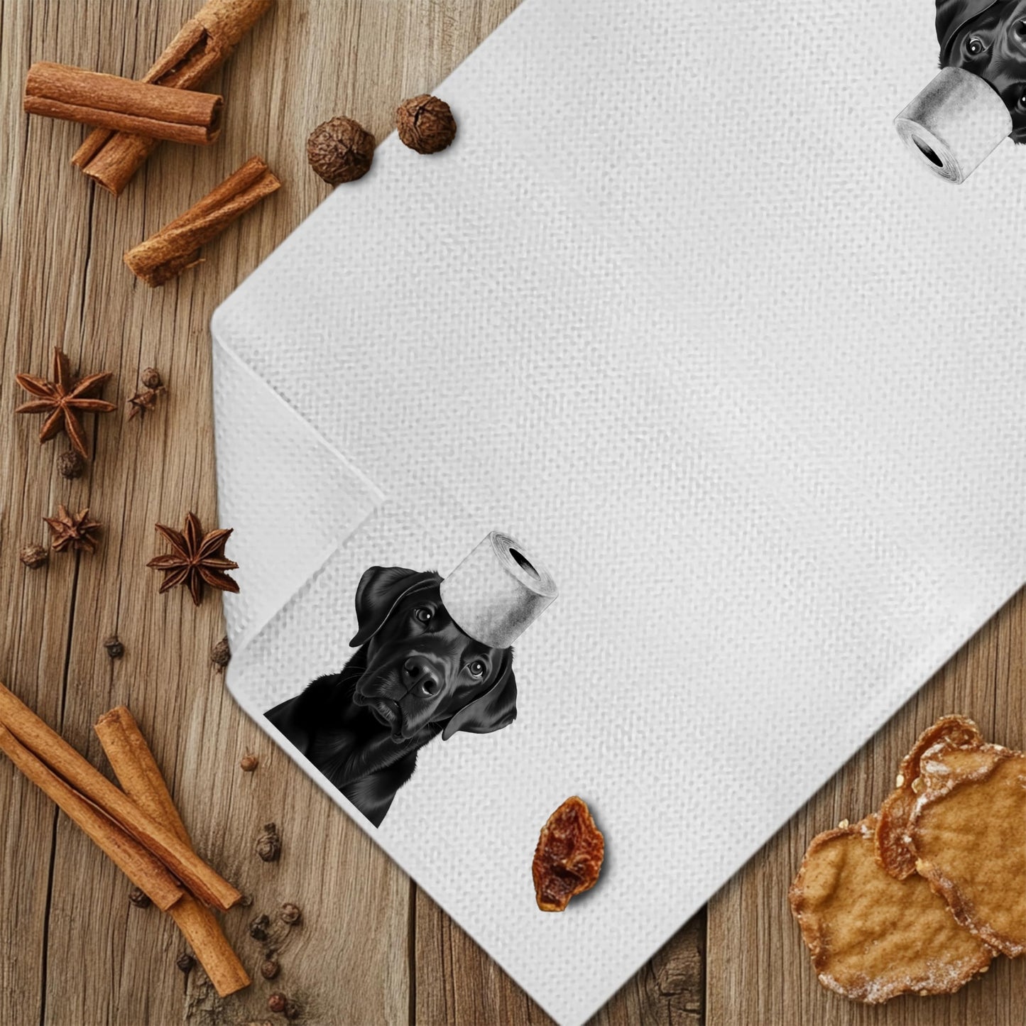 Funny Black Labrador Retriever Hand Towels for Bathroom Decor, Black Lab Gifts,Dog Mom Gifts, Dog Bathroom Decor, Funny Kitchen Towels, 16x24 Inches