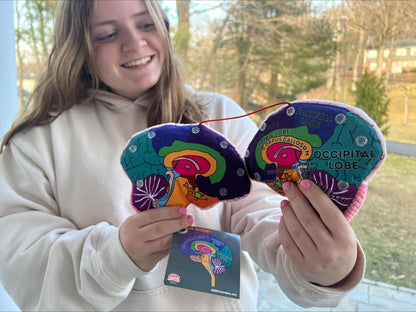 GIANTmicrobes Brain Model, Human Brain Anatomy Model, Brain Model for Kids, Brain Model for Neuroscience, Brain Model for Teaching, Brain Model for Psychology, 3D Brain Model, Brain Anatomy Toy