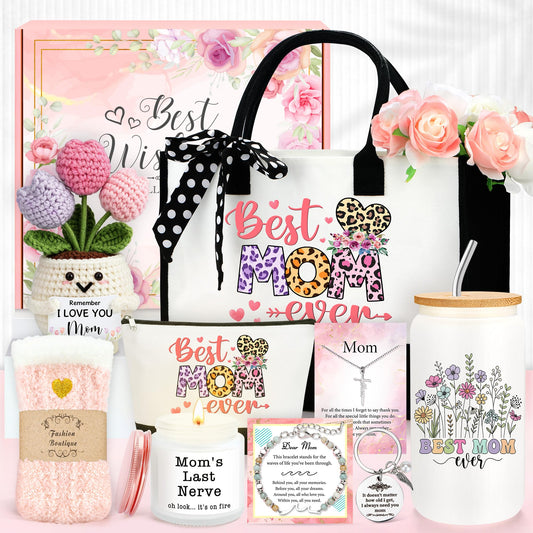 Gifts for Mom Birthday Gifts for Mom from Daughter Mothers Day Gift Ideas for Mama Best Moms Ever Gift Stuff Happy Birthday Mother Present Basket from Son Unique Things for Mothers Who Have Everything