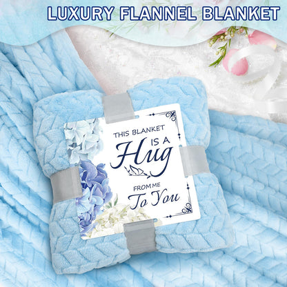 Happy Birthday Gifts for Women Mom Daughter Sister Wife Grandma, for Her, Self Care Gift Get Well Relaxing Spa Gift Basket Set (Blue)