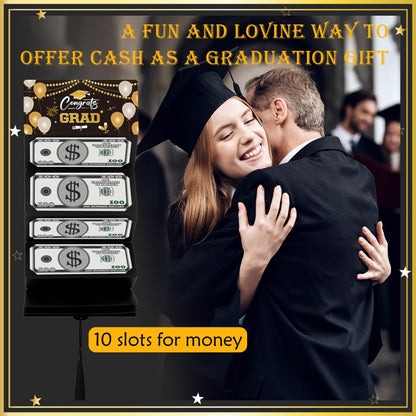 Graduation Gifts, Graduation Money Holder with 10 Bill & Card Slots and Envelope, Congratulation Cash Gift Card Holder for College Graduates 2026