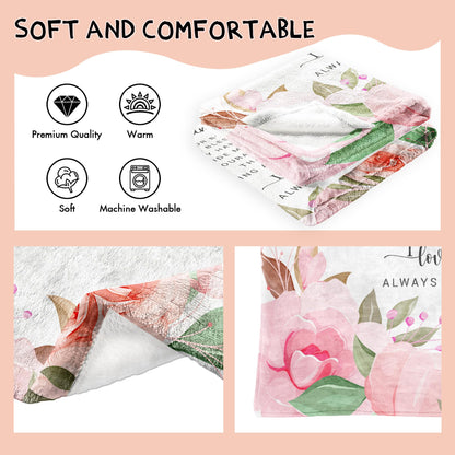 Godmother Gift Blanket 60"x 50" - Mothers Day Godmother Gifts - God Mother Gifts for Women - God Mom Gifts from Godson/Goddaughter - Best Godmom Gifts