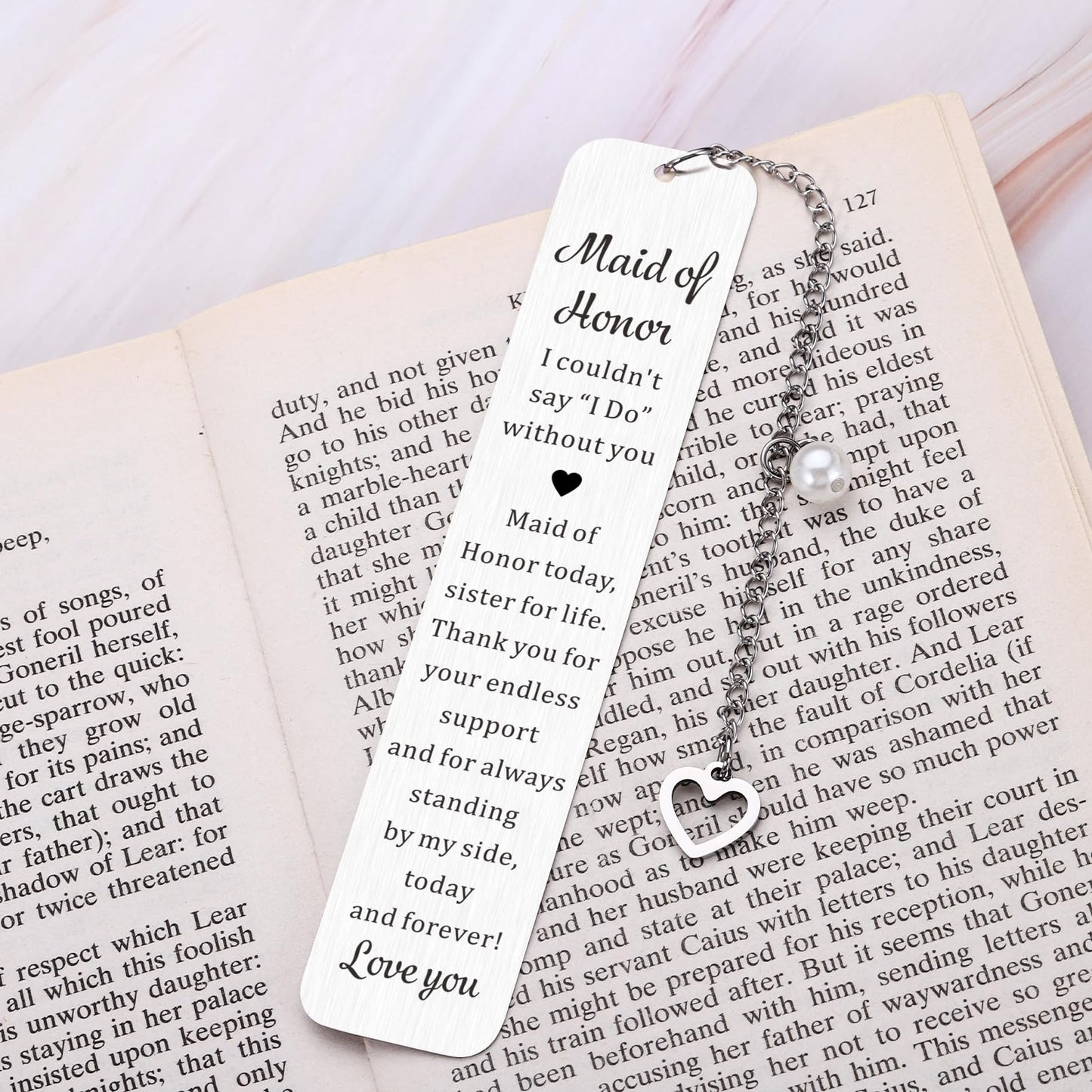 Maid of Honor Gifts Bookmark, Bridesmaid Gift from Bride, Maid of Honor Proposal Gifts, Bridesmaid Proposal Gift, Bridal Shower Bachelorette Party Wedding Present for Maids of Honors Bridesmaids