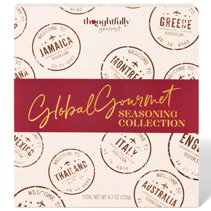 Thoughtfully Gourmet, Global Spice Collection Gift Set, International Seasonings Set, Flavors Include Greek, Italian, Mexican, Cajun Seasoning & More, Spice Set of 8
