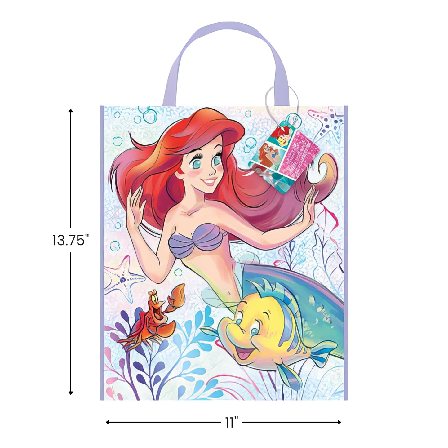 Disney The Little Mermaid Tote Bag (33cm x 27cm) - Vibrant Multicolor & Unique Design - Perfect for Kids & Fans on-the-go Adventure - 1 Pc