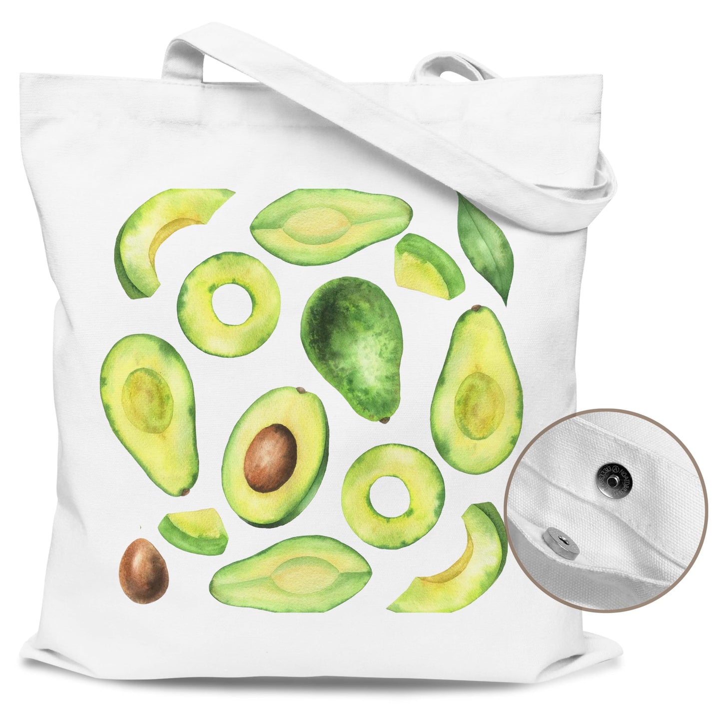 Fruit Tote Bag with Magnetic Buckle-Fruit Themed Seasonal Gifts for Birthday, Mother's Day, Christmas.