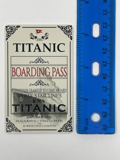 RMS Titanic Ticket ID Card Titanic Boarding Pass History Memorabilia Gifts