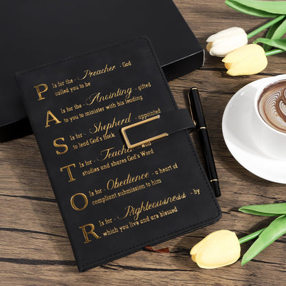 Keluna Pastors Appreciation Gifts Set - Pastors Fathers Day Christmas Retirement Easter Anniversary Church Birthday Gifts, Include a Journal Notebook and Clergy Pen for Ordination Minister Priest