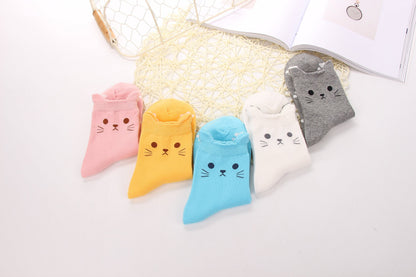 Jeasona Cute Cat Gifts for Women Animal Cat Socks Wife Mom Girlfriend Daughter