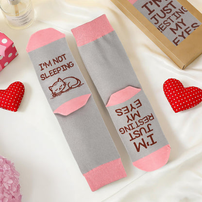 Funny Gifts for Men Women, Fathers Mothers Day Humor Novelty Crew Sock Birthday Present for Couple Friend