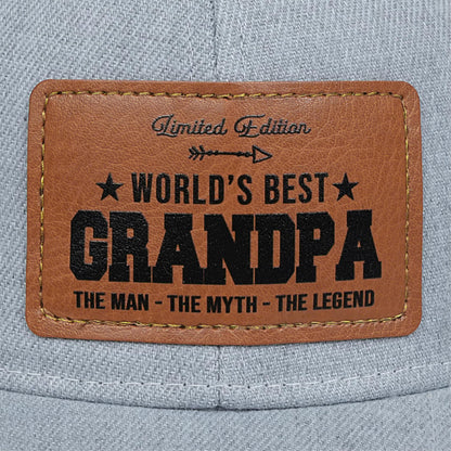 Men's Hat Gifts - Men Cap Gifts for Christmas Father's Day Birthday Trucker Hat Leather Pattern Baseball Cap
