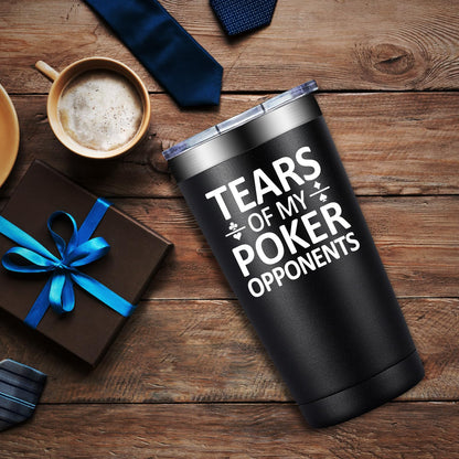 Poker Gifts for Men Women - Gifts for Poker Players - Christmas Brithday Gift for Pokers Lovers - 20oz Pokers Gift Ideas Tumbler