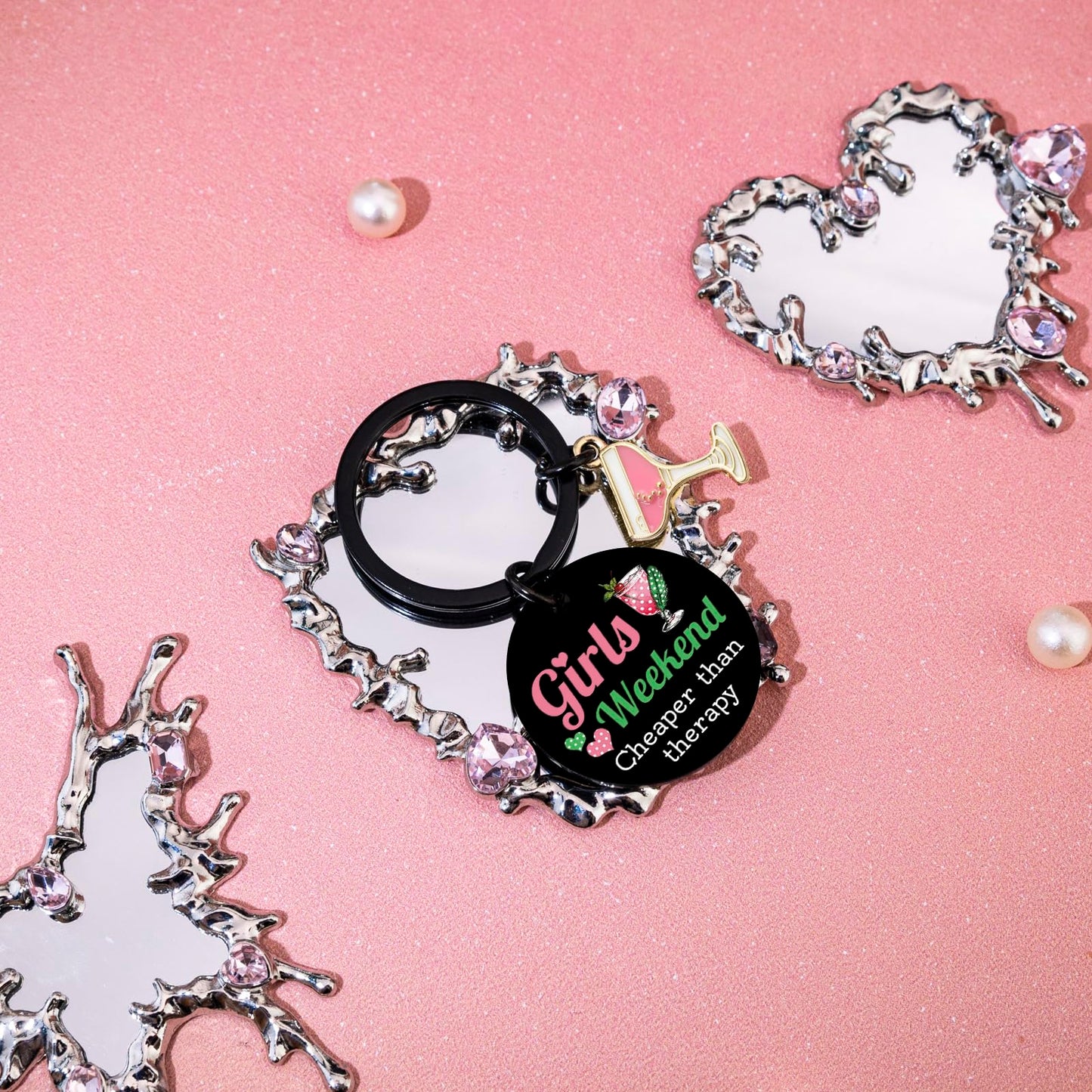 Girls Weekend Gifts for Women Girls Tirp Gifts Favors Friendship Gift for Women Graduation Birthday Christmas Bestie Friends Keychain for Teen Girl