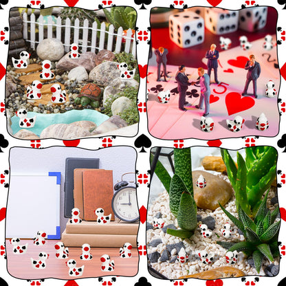 Soulchen 50 Pcs Mini Casino Resin Ducks Bulk Tiny Poker Ducks Casino Party Gifts Little Small Animals Miniature Figurines Charms Poker Chip Ornament for DIY Cake Decor Theme Birthday Party Gift